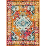 Mark&Day Area Rugs, 8x10 Kreijl Traditional Bright Orange Area Rug ...