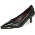 thumbnail image 3 of Franco Sarto Women's Kalsa Kitten Heel Pump Black Leather 5.5M, 3 of 5