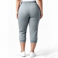 thumbnail image 5 of Besolor Womens Plus Size Capris with Pockets High Elastic Waist Cinch Bottom Pants Casual Athletic Workout Capri Trousers, 5 of 7