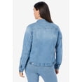 thumbnail image 2 of Roaman's Women's Plus Size Classic Stretch Denim Jacket, 2 of 5