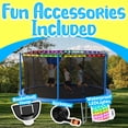 thumbnail image 6 of YORIN Trampolines Outdoor with Sprinkler and Lights, 1200LBS 12FT Trampoline for Kids and Adults, Backyard Heavy Duty Trampoline with Enclosure Net, Basketball Hoop, Ladder, Birthday Gift, 6 of 8