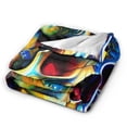 thumbnail image 6 of Super Soft Anti-Pilling Flannel Bed Blankets, Fantasy Rainbow Skull Cozy Fluffy Warm All Seasons Throw Blanket for Sofa Bedding, 60"x50", 6 of 8