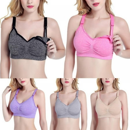 

Pretty Comy Women Mommy Nursing Maternity Breastfeeding Bras S-2XL/Pack of 3