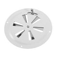 thumbnail image 6 of 2X Round Air Louver Vent & Side Knob Opening Grille Cover Marine Boat RV 316 Stainless Steel Ventilation Louvered Vent, 6 of 7