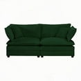thumbnail image 6 of Modern Green Chenille 2+3 Seater Sofa Set with Solid Wood Frame for Living Room, 6 of 15
