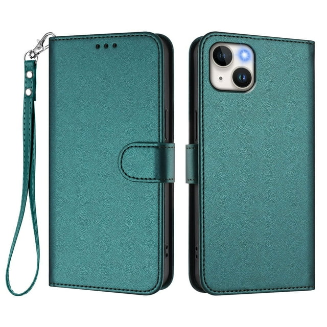 Funda Cartera GANGXUN para iPhone 15 Plus – Cierre Magnético, Protección RFID, Correa Desmontable, Compatible con Carga Inalámbrica