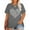 9-Gray, variant on XCHQRTI Kindness Womens Shirt Plus Size Graphic Tees Short Sleeve Summer Casual T Shirt