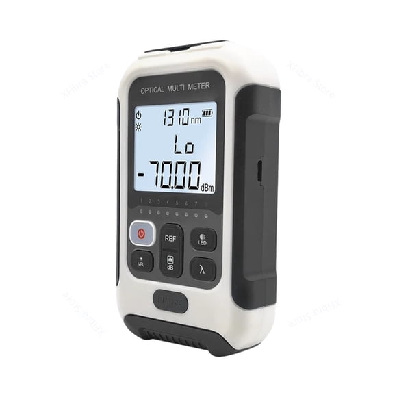 Optical Power Meter -70~+10dBm/-50~+26dBm Fiber Optic Cable Tester For SC/FC Connector With Led Lighting FTTH ,Test Precision