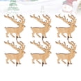 thumbnail image 3 of Gymnture christmas 6Pcs Christmas Reindeer Figurines - Holiday Winter Xmas Table Decor, 3 of 10