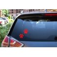 thumbnail image 3 of FINCIBO 3" x 3" Vinyl Decor Decal Sticker Removable For Notebook, Ipad, Car - Set of 2 Red Paw Dog, 3 of 5