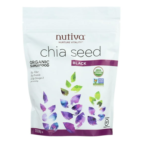 Nutiva Chia Seeds 12 oz (Pack Of 5)