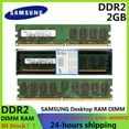 thumbnail image 1 of Mémoire de Bureau DDR2 DIM Ram 2 Go 800Mhz667Mhz Haute Performance Ram PC Mémoire PC2-5300 Pcs2-6400 pour Modèle de Mémoire de Bureau 2 Pcs DDR2 2 Go 800mhz, 1 of 5