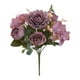 thumbnail image 2 of Flor artificial, Orquídea saltarina, ramo de peonías vintage, morado, 2 of 3