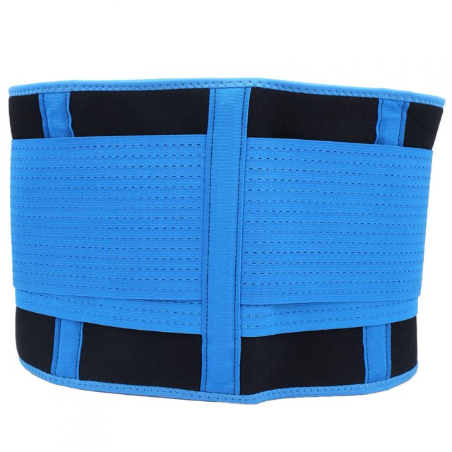 Cinturón de ejercicio YUNYI BRAND malla transpirable ajustable azul M