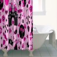 thumbnail image 4 of Pink Halloween Fantasy Pattern Shower Curtain 36"x72" ,Bathroom Decorative Shower Curtains Set with 12 Hooks,Modern Waterproof Washable Shower Curtain, 4 of 6