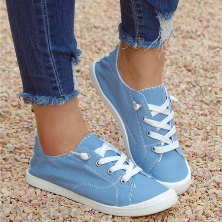 

Fjofpr Women Shoes Clearance Slip On Shoes Lace Up Comfort Fashion Comfortable For Walking Sneakers Slip On Shoes