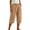 Beige, variant on Women's Solid Casual Capri Pants with Pockets & Drawstring Waist Loose Fit Cuffed Cropped Trousers for Summer Daily