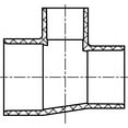 thumbnail image 2 of Lesso America 401-199 (20 Pack), Plumbing, PVC Pipe Fitting, Reducing Tee, SCH40, 1-1/2×1-1/4×1/2", 2 of 3