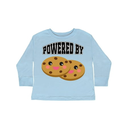 

Inktastic Powered by Cookies Gift Toddler Boy or Toddler Girl Long Sleeve T-Shirt