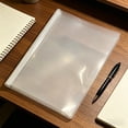 thumbnail image 5 of Clearance Under $2, 1 Pack Pull-Out Clip File Folder, A4 Sliding Bar Report Cover, Transparent Thickened Large Capacity Organizer for Documents, Resumes, and Reports, 30x21cm(白), 5 of 5