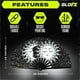 thumbnail image 4 of Ventilador plegable GloFX Sun & Moon Design Rave Music Festival, 4 of 6