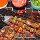 thumbnail image 3 of Clearance 4 Skewers, 14-inch Stainless Steel, 3 Pointed Metal Skewers With Push Rods, Vegetables, Marshmallows, 3 of 4