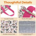 thumbnail image 4 of Bulldog Dog and Love Heart Insulated Lunch Bag for Women & Adults,Large Portable Soft Cooler Lunch Bag,Thermal Food Storage Tote with Pearl Cotton,8.66L,8.75x5.75x9.5 Inch, 4 of 6