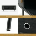thumbnail image 3 of mopio Quin 59" Tambour TV Stand, Mid Century Modern for 55/60/65 inch TV, Wood Farmhouse TV Stand, Fluted Entertainment Center with Storage, TV and Media Console for Living Room, Black, 3 of 8