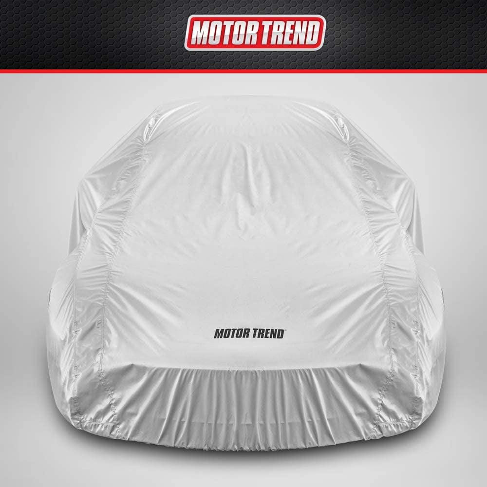 Motor Trend 5-Series Car Cover Universal Fit - Lightweight All-Weather Protection Water & Scratch Resistant Fabric for Cars Trucks SUVs Vans - Fits Up to 228" Length