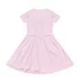 thumbnail image 2 of Uourmeti Elephant Short Sleeve Dresses for Girls 3-4 Strawberry Crewneck Knee Length A-Line Dress Casual Sundresses with Pockets, 2 of 6