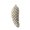Champagne, variant on Vickerman Pewter Antique Pinecone Ornament, Christmas, Shatterproof Plastic, 5.5 inch, Silver, 3-Pack