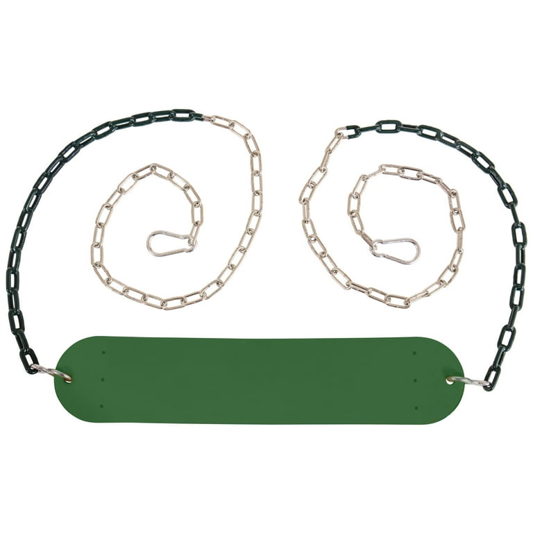 Jack and June Green Belt Playset Swing with 80” Chains Made