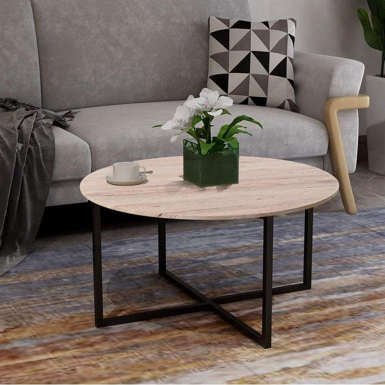 Kitchen dining table white round coffee table modern leisure wooden tea table deals