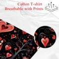 thumbnail image 2 of Valentine's Day Classic White 100% Cotton T-shirt - Unisex Summer Essential for Casual Wear - Soft Comfortable Tee for Men and Women - Lightweight Breathable Fabric, 2 of 5