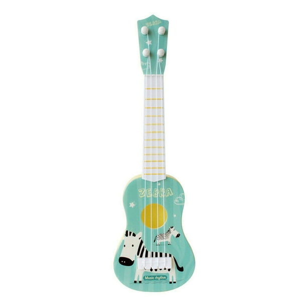 Sunloudy-guitarra Musical para niño pequeño, juguete para regalo, Mini ukelele con estampado de animales de dibujos animados, instrumento educativo, juguetes de regalo Sunloudy Juguete de guitarra