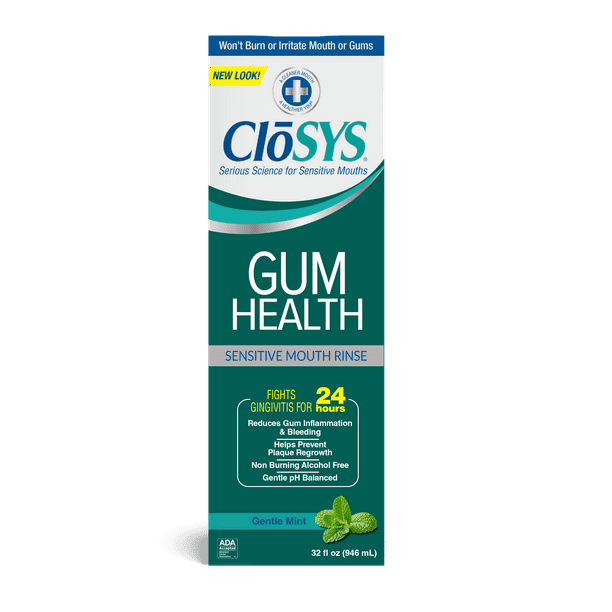 Closys Healthy Gums Sensitive Mouth Rinse Gentle Mint 32 Oz