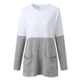 thumbnail image 3 of Top de punto Gibobby Manga Larga Cuello Redondo Gris Talla M, 3 of 4