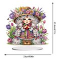 thumbnail image 4 of Painting Desktop Decors Acrílico Forma Especial Niña Flores para El, 4 of 9