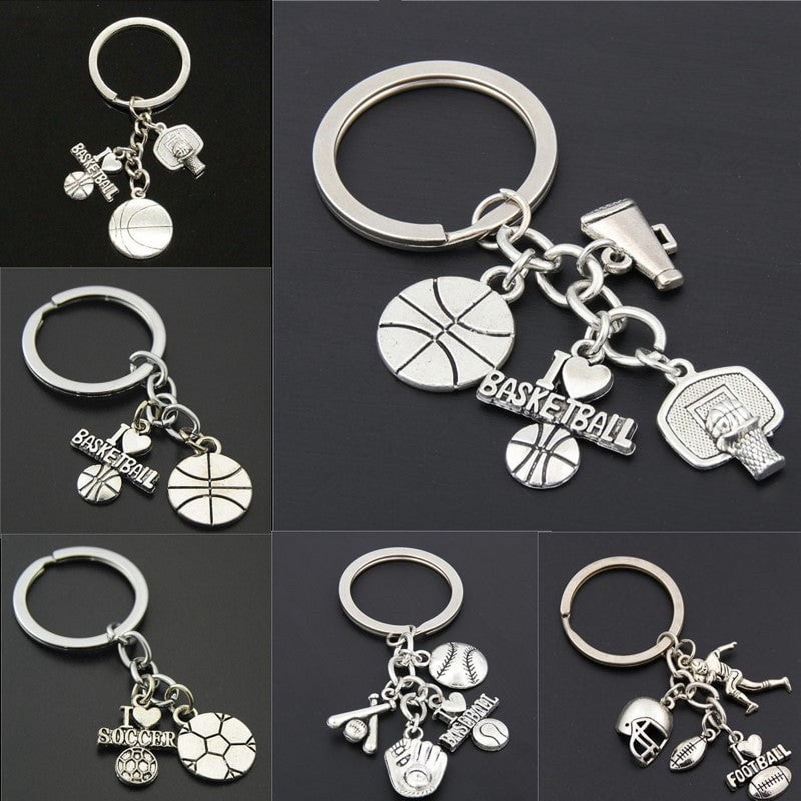Alloy Cheerleader Keychain for Athletes, Fitness Enthusiasts, and Sport Lovers Durable 30mm Key Ring