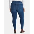 thumbnail image 2 of Terra & Sky Women's Plus High Rise Skinny Jeans, Sizes 16W-26W, 2 of 4