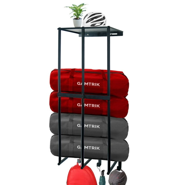Estante de Almacenamiento para Sillas de Camping de Metal, Soporte de Pared para Sillas de Camping