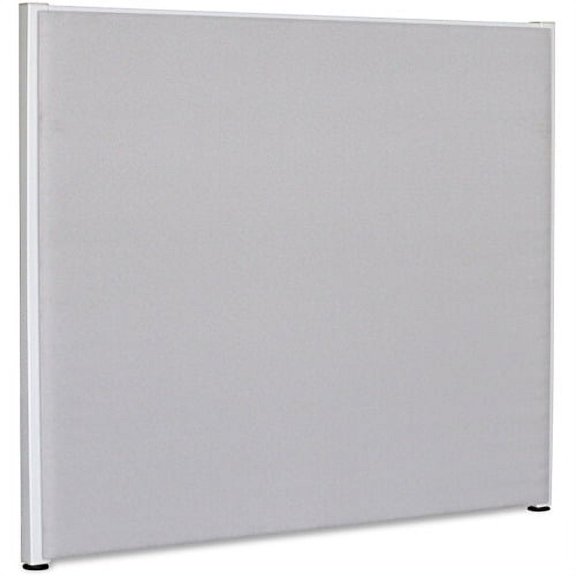 Lorell Gray Fabric Panels 72.5" Width x 60" Height - Steel Frame - Gray