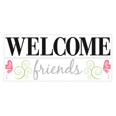 Welcome Friends Peel and Stick Wall Decals