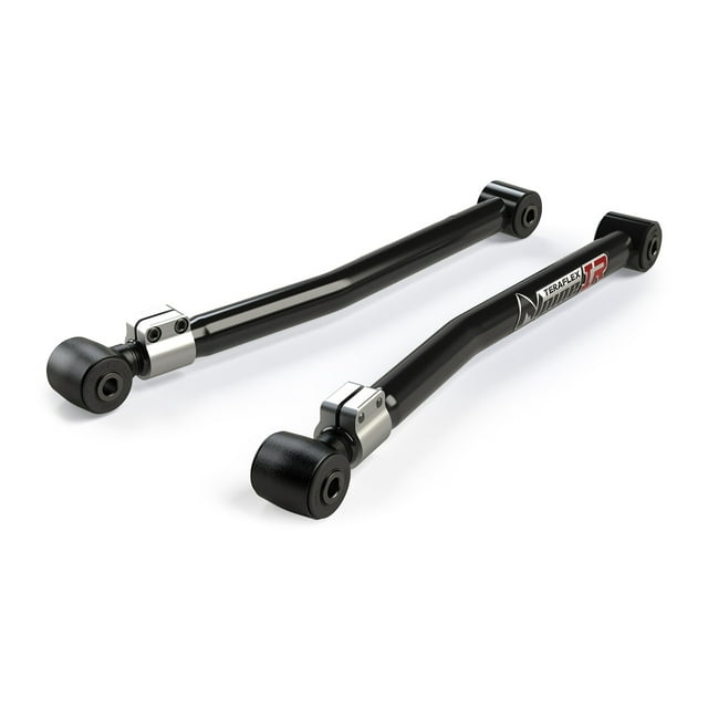 Fits 2018-2023 Jeep Wrangler JL Teraflex Control Arm 1416550 Alpine IR Independent Rotation; Tubular; Adjustable; Black; Steel; With Rubber Bushings; Set Of 2
