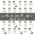 thumbnail image 5 of Koyal Wholesale Tropical Monstera Leaves Wedding Signs Bundle Set for Ceremony, Reception Decor Signage, 30-Pack, 5 of 5