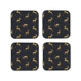 thumbnail image 2 of Balery 4 Pcs Christmas Deersleather Coasters Set, Drink Table Cup Coasters For Living Room Kitchen Coffee Decor, 2 of 9