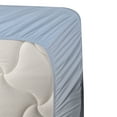 thumbnail image 3 of Ambesonne Animal Print Fitted & Top Sheet Set with Shams, Purebred Horses Wild, White Aqua, 3 of 4