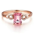 thumbnail image 2 of Beautiful 1 Carat Ruby and Diamond Engagement Ring in Rose Gold, 2 of 4