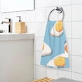 thumbnail image 5 of Egg on Blue Background Cotton Face Towels Absorbent Hand Towel Soft Bathroom Towel for Kitchen Hotel Decoration, 5 of 7