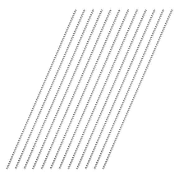 12 Pack 304 Stainless Steel Round Rod 5/64" Diameter 10" Length Solid Rod